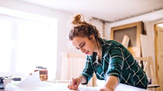 Small business of a young woman.